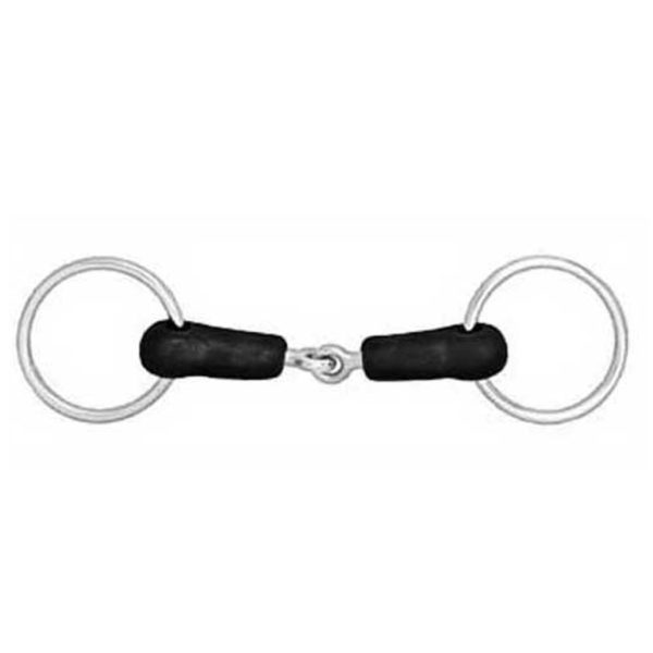 Loose Ring Jointed Rubber Snaffle