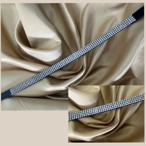 Browband, Diamante 3-row Straight