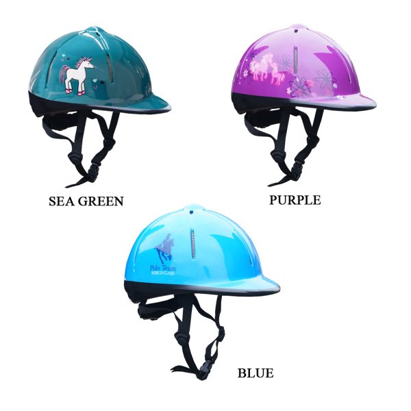 Children's Riding Helmet Red Horse