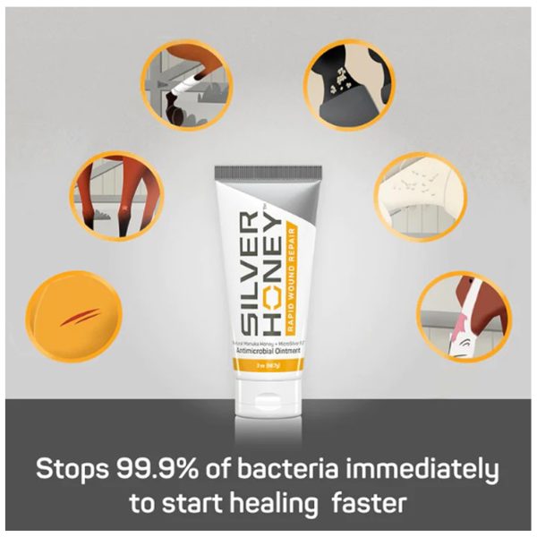 Silver Honey Rapid Wound Repair Ointment - Image 3